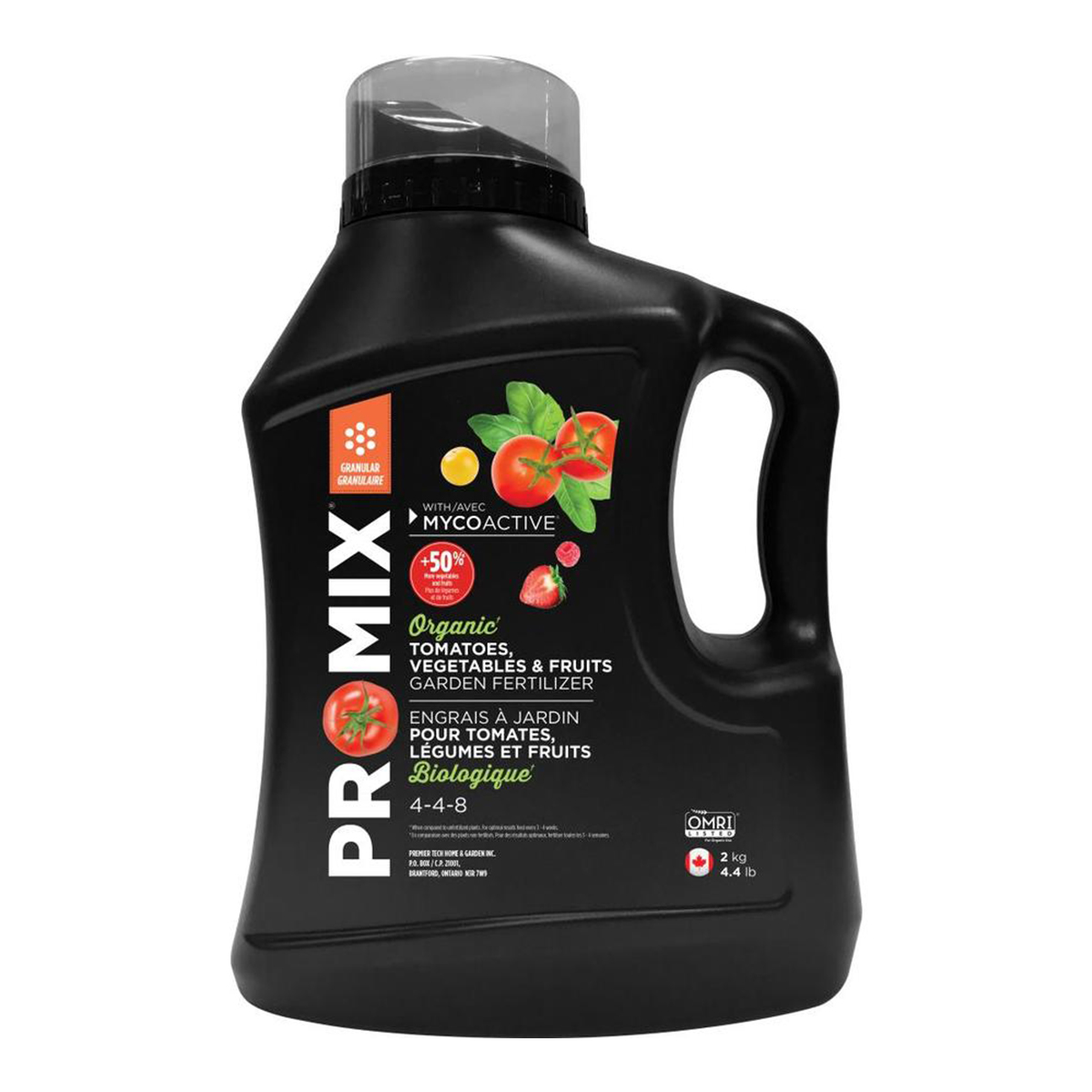 Pro-Mix Organic Tomatoes Vegetables Fruit 4-4-8 1.5KG Granular