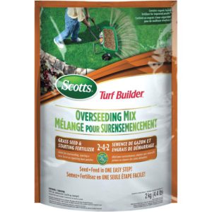 Scotts® Turf Builder® OVERSEEDING MIX Grass Seed & Starting Fertilizer 2-4-2 (2kg)