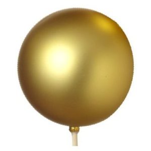 Ornament Balls on Stick - 5 Balls per Bunch - 50mm - Champagne Matte