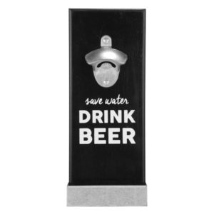 Black wall bottle opener - Save Water...