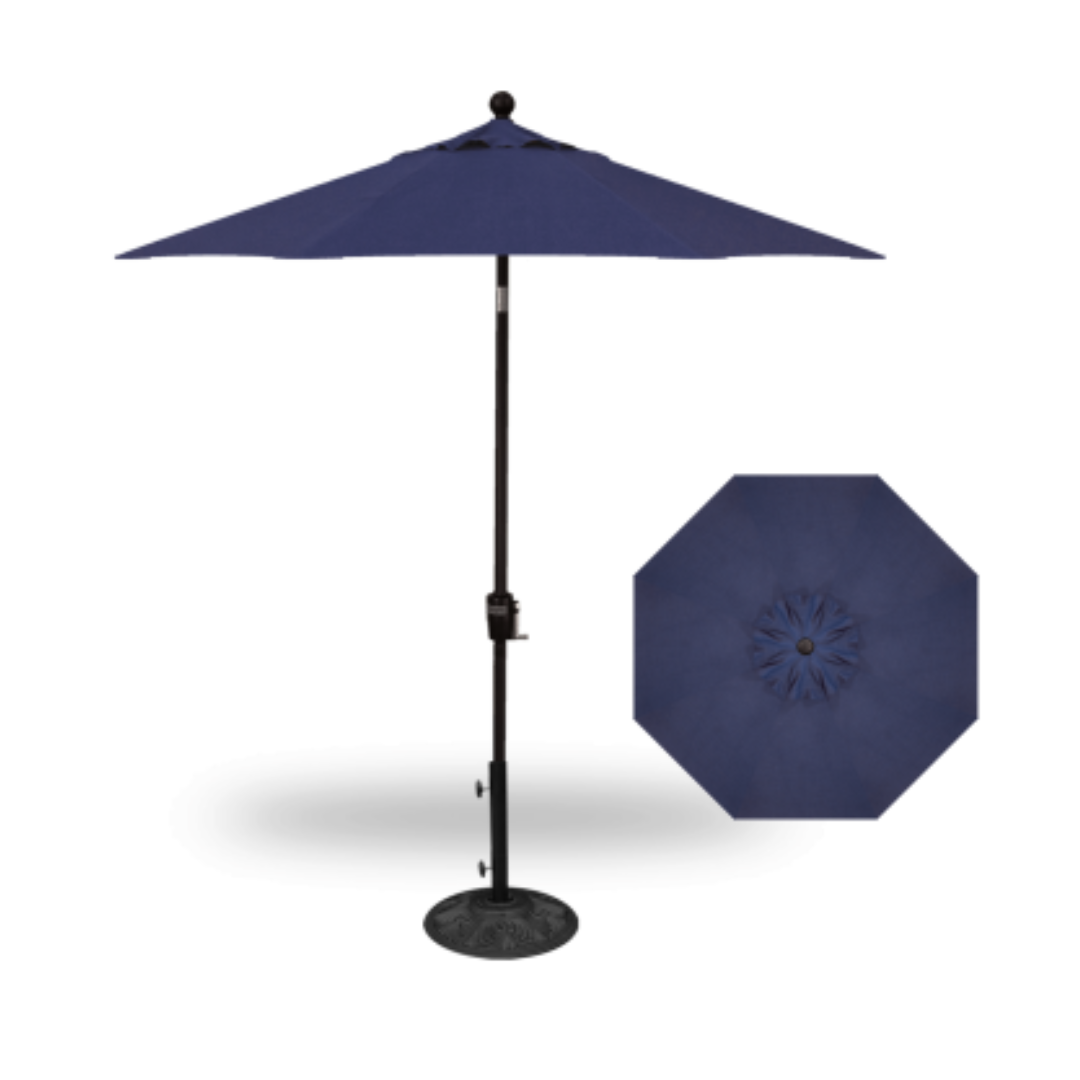 7.5ft Push Button Tilt Octagon MARKET Umbrella (Solefin Fabric) Many Colours to Choose From