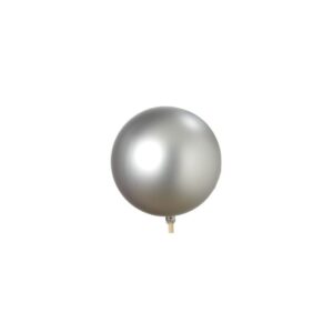 Ornament Balls on Stick - 5 Balls per Bunch - 50mm - Silver Matte