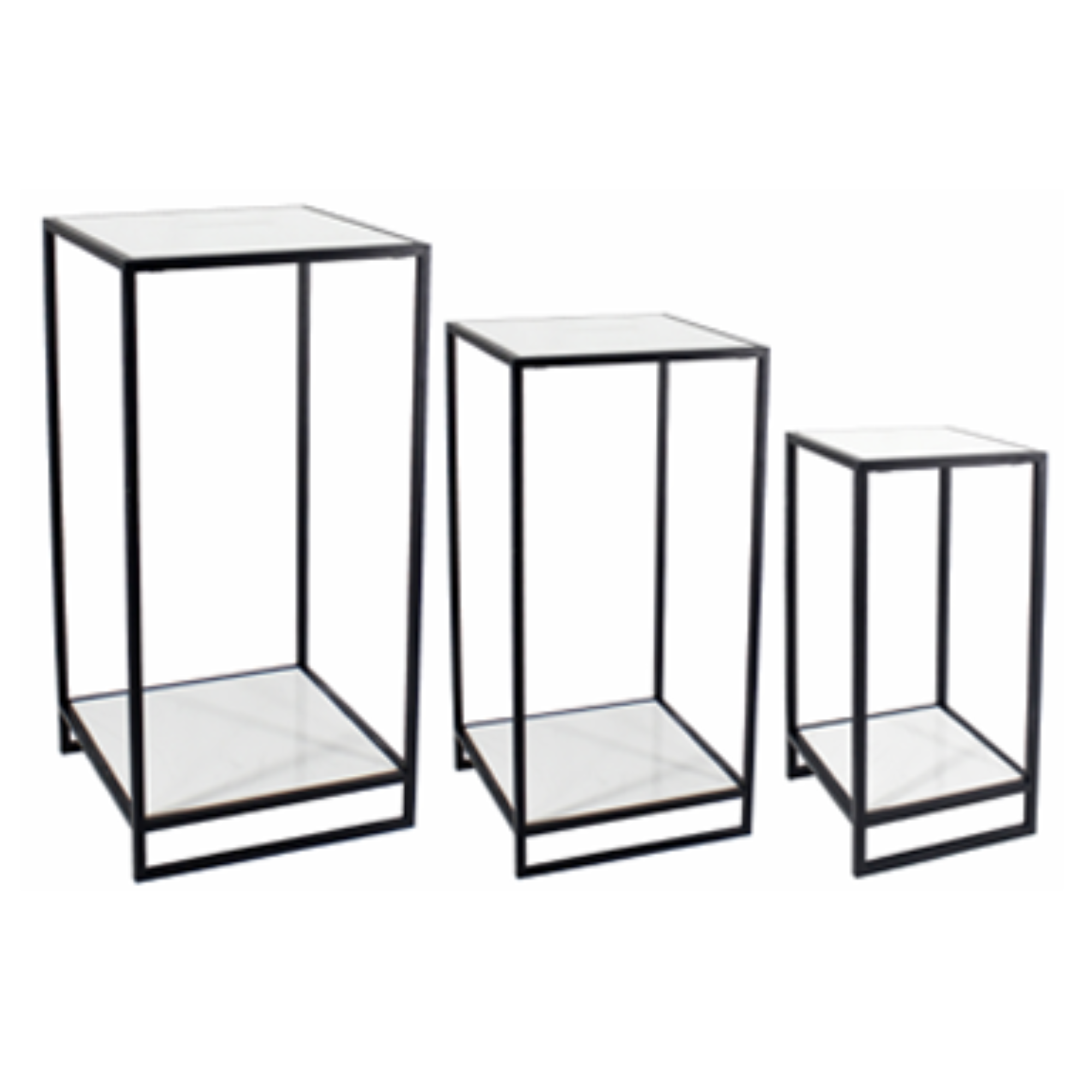 Square Marble Plant Stands / Tables