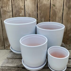 Eastham Egg Pot Matte Snow White