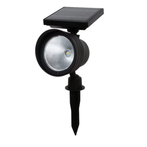Solar Black Plastic Spotlight