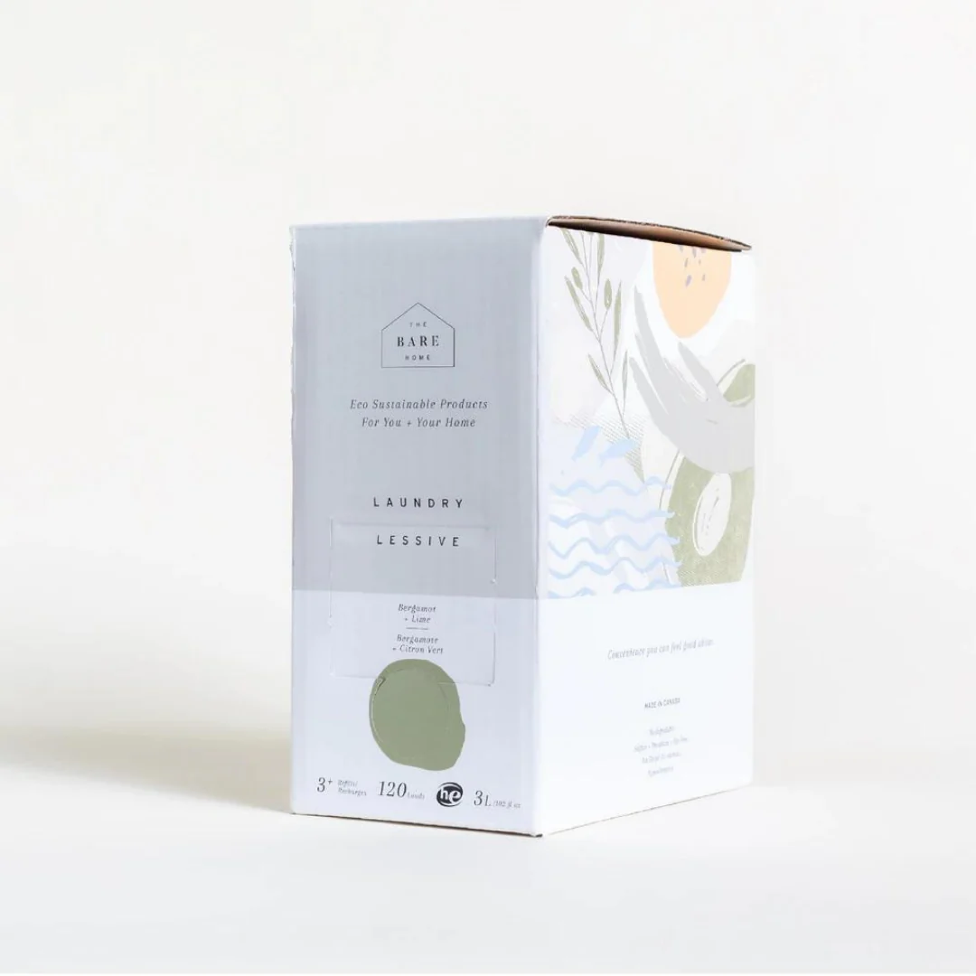 The Bare Home 3L Bergamot + Lime Laundry Liquid Refill Box