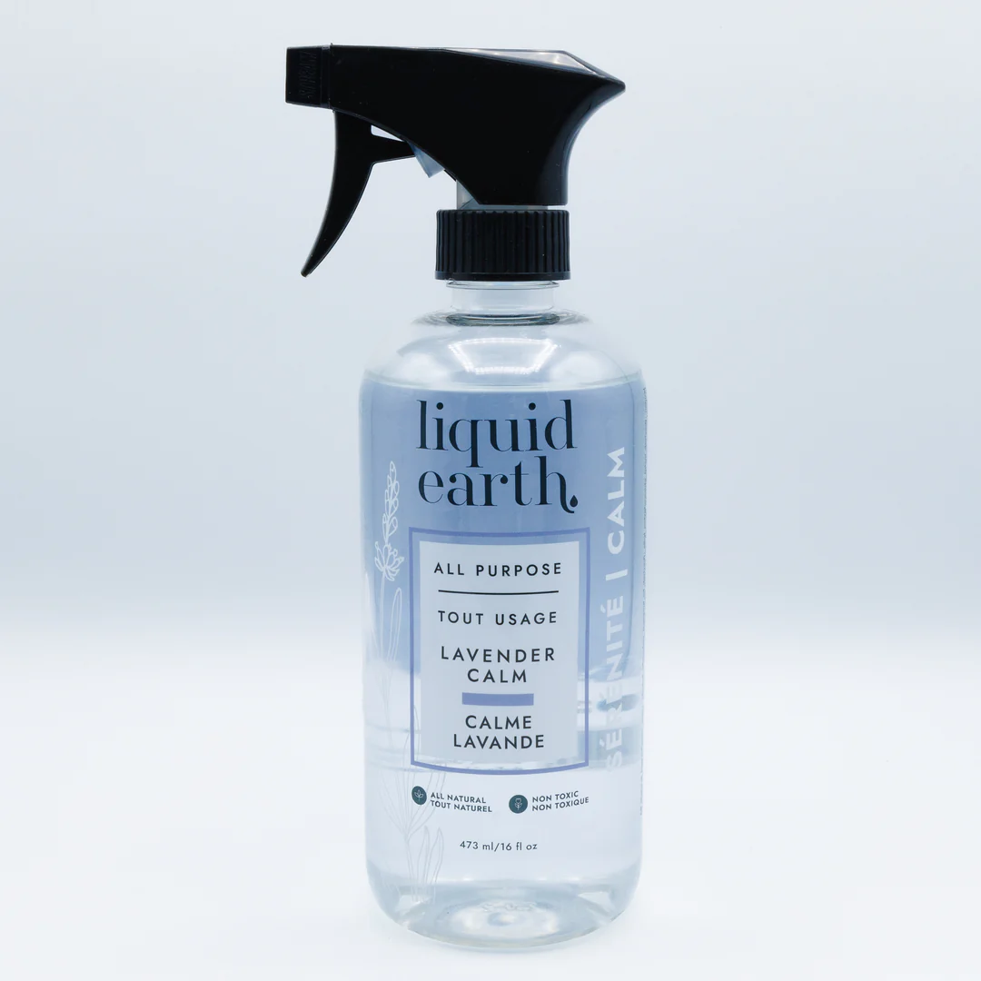 lavender calm all purpose cleaner product image against white backdrop