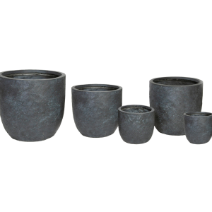 Arizona Graphite Egg Outdoor Pot  - available in five sizes