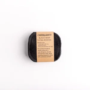 Cheeks Ahoy - Reusable Black Hemp Facial Rounds