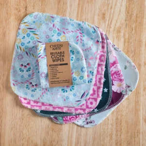 Cheeks Ahoy - Reusable Cotton Flannel Cloth Wipes