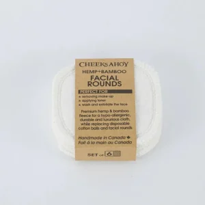 Cheeks Ahoy - Reusable Hemp+Bamboo Facial Rounds