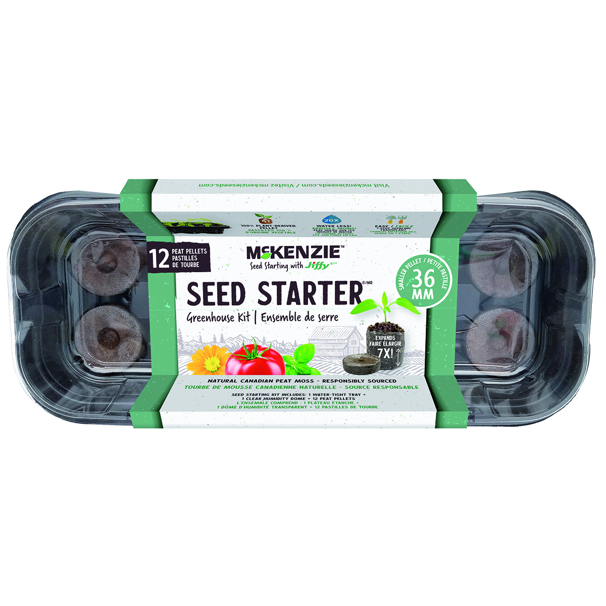 Jiffy Windowsill Greenhouse 12 Peat pellets