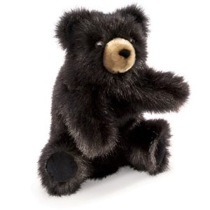 Folkmanis Hand Puppet - Baby Black Bear Puppet