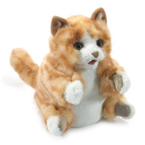 Folkmanis Hand Puppet - Orange Tabby Kitten Puppet