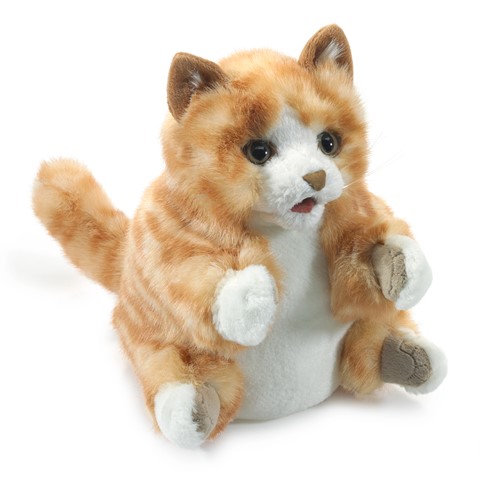 Folkmanis Hand Puppet - Orange Tabby Kitten Puppet