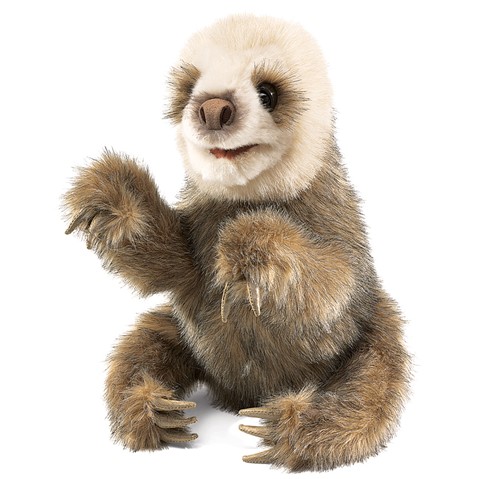Folkmanis Hand Puppet - Baby Sloth Hand Puppet