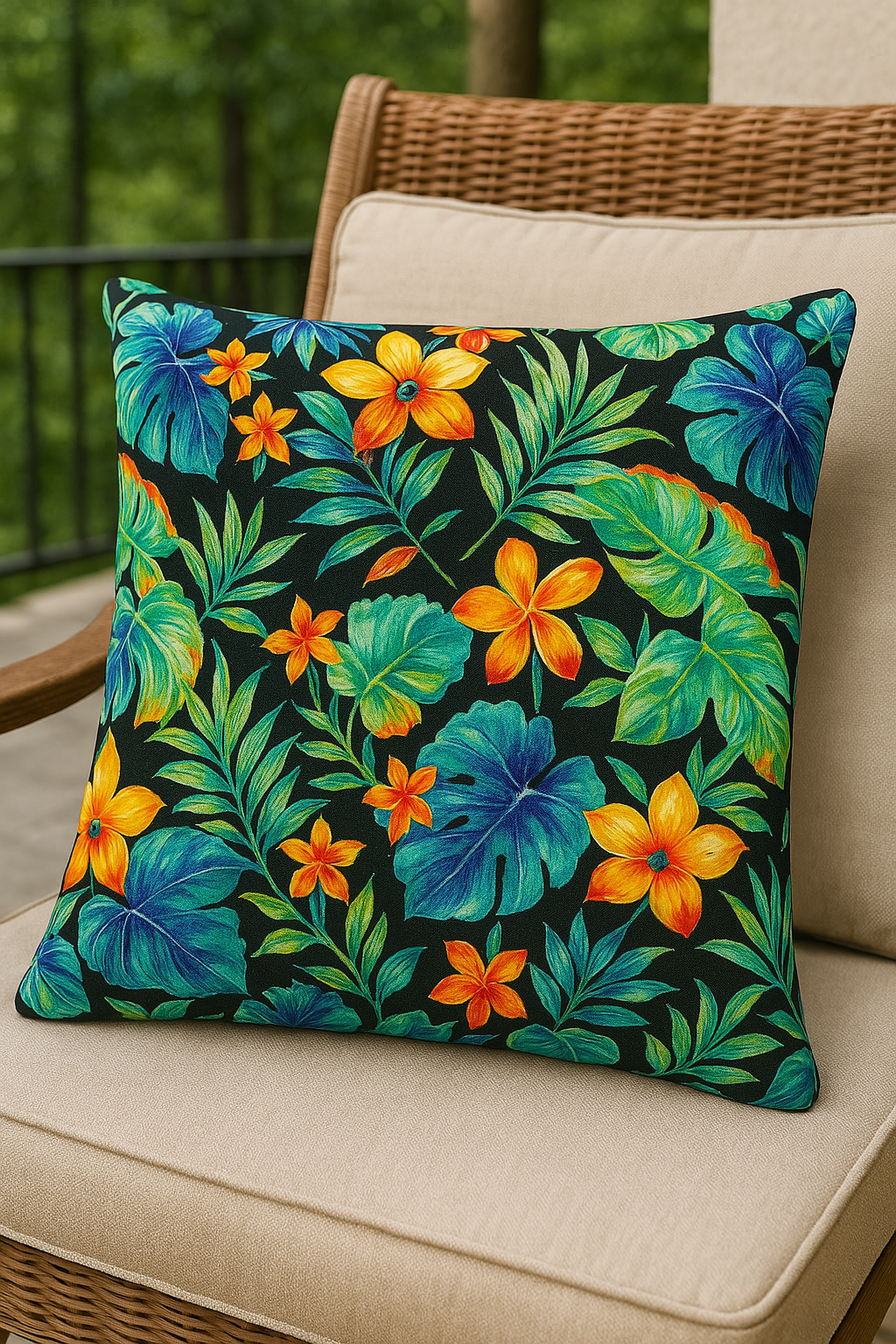 Beachcrest Caviar Outdoor Pillow 20"x20"