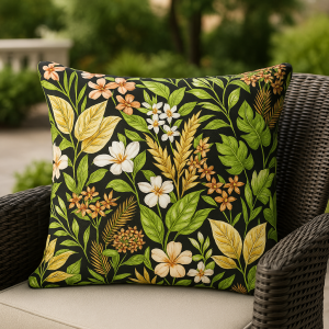 Carena Ebony Outdoor Pillow  20"x20"