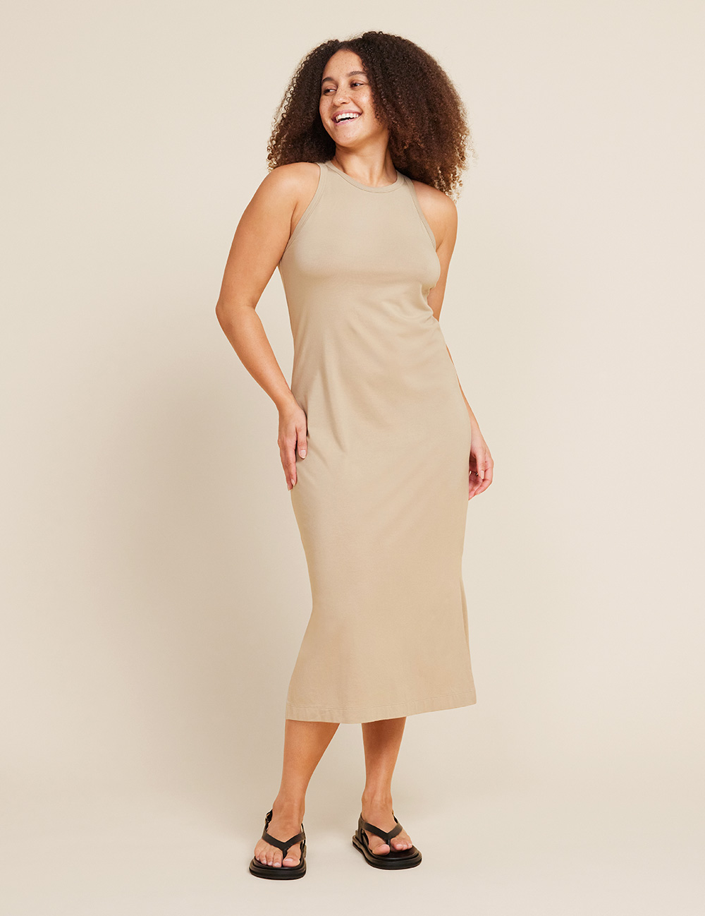 Racerback Dress Stone