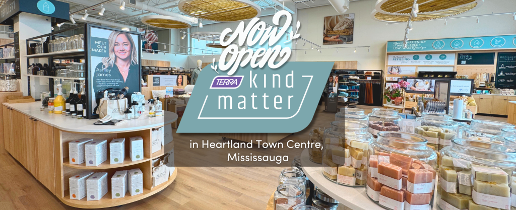a beautiful interior view of the new Kind Matter location in Heartland Town Centre, Mississauga