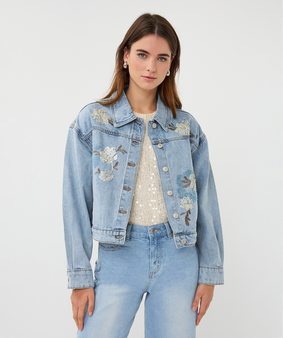 EsQualo Jacket Jeans Artwork (Light Blue)