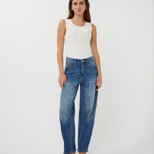 EsQualo Trousers Jeans Barrel Fit (Blue)