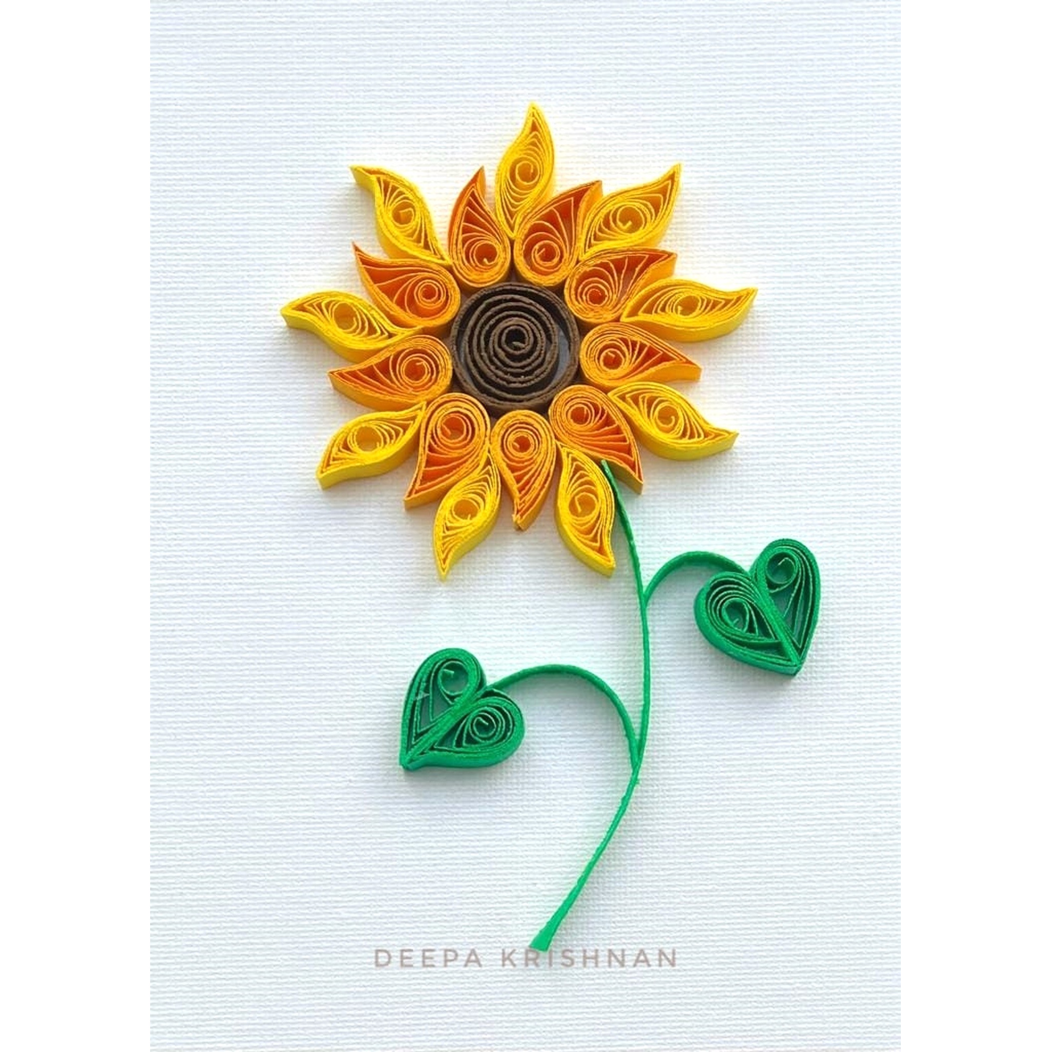 Paper Quilling a Sunflower Workshop at TERRA Burlington