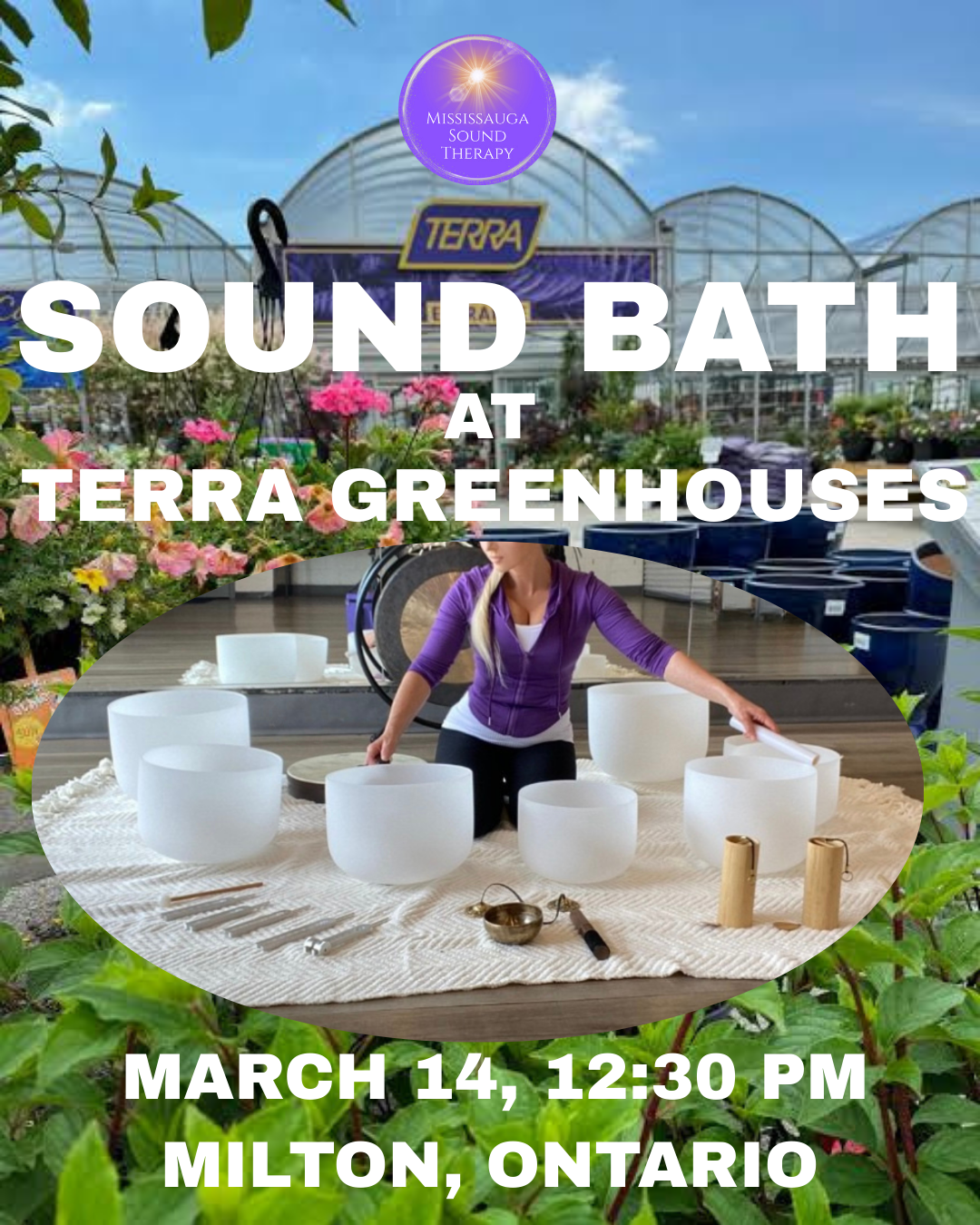 SOLD OUT Sound Bath Class at TERRA Milton