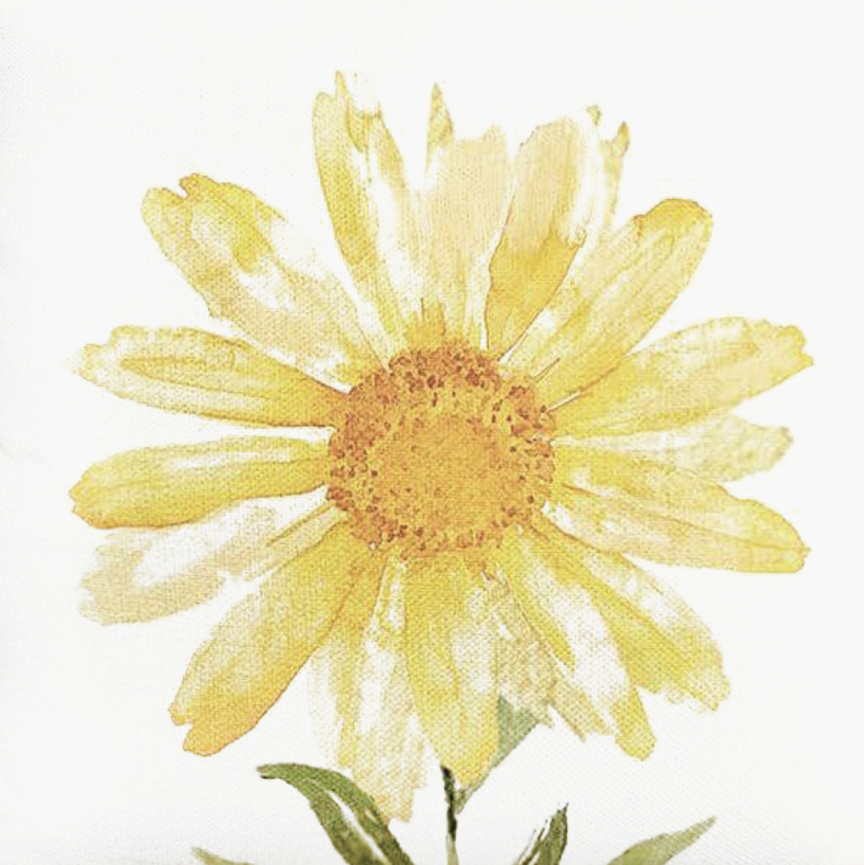 Yellow Daisy Printed Napkin