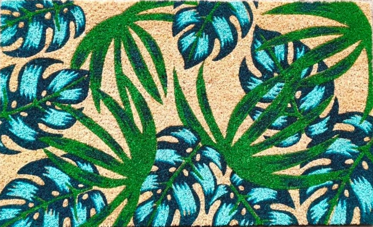 Monsterra Leaf Coir Doormat 18 x 30