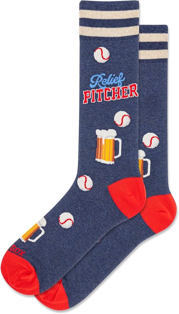 Hot Sox - Men's Relief Pitcher Crew Socks