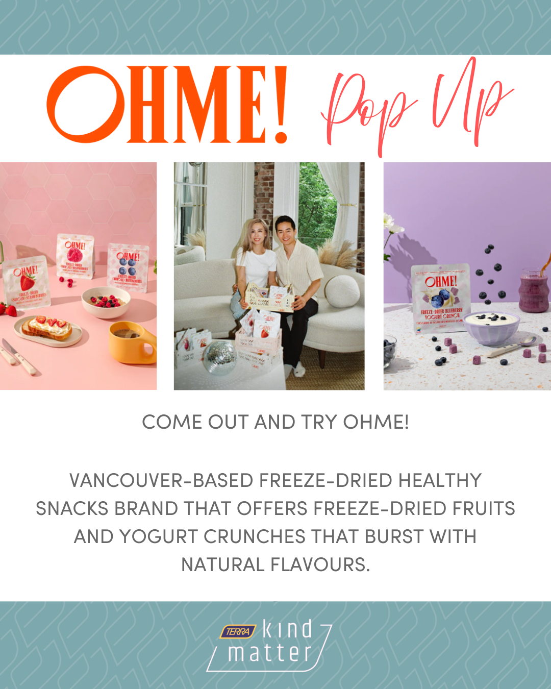 OHME! Pop Up at Kind Matter Oakville