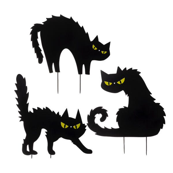 Spooky Cat Yard Stake