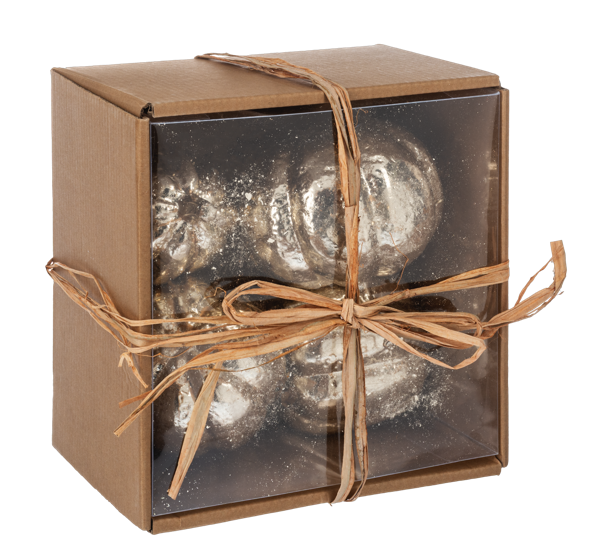 Gold Pumpkin Figurine Set