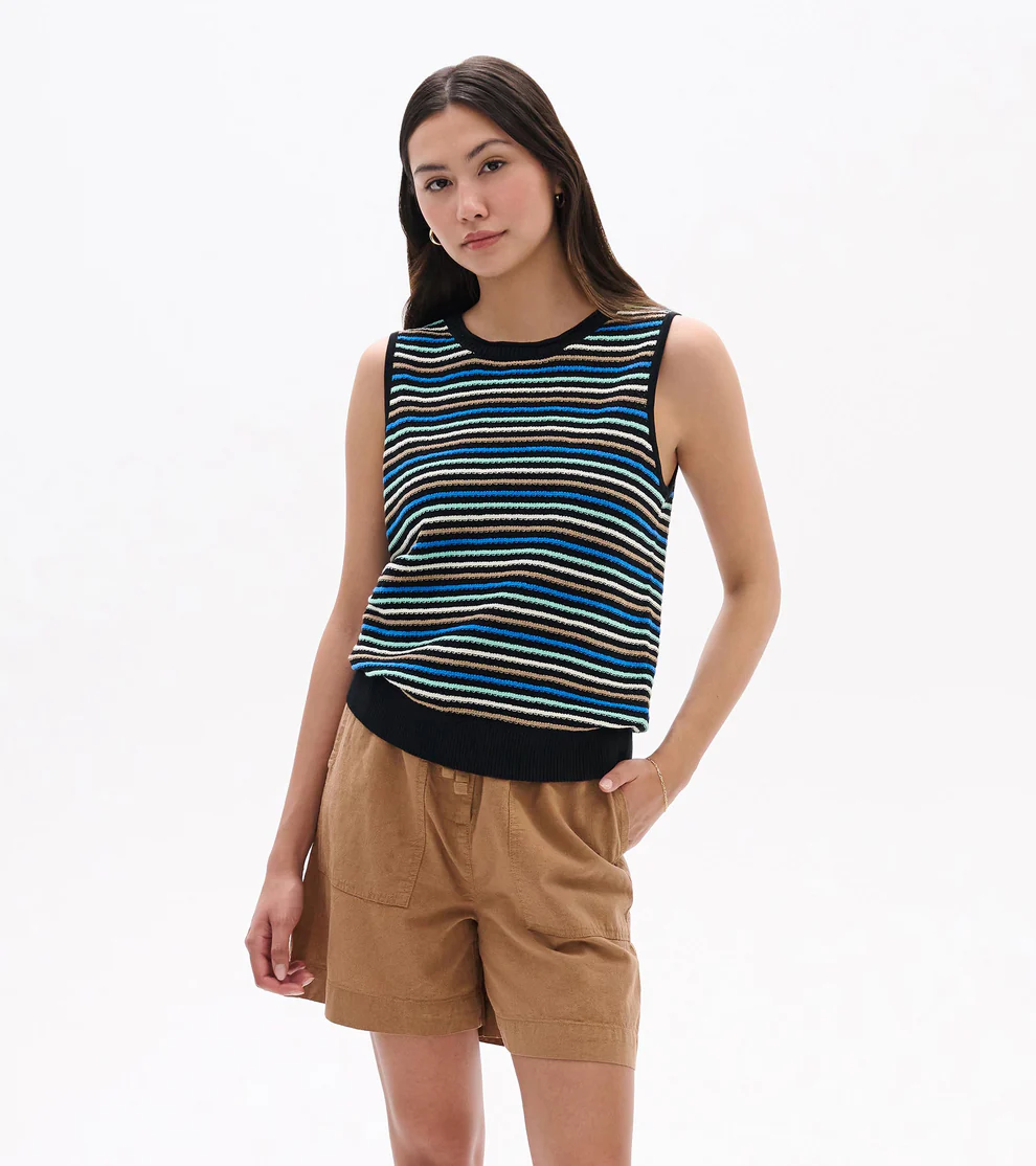 Hatley Kate Sleeveless Tank (Sorbet Stripes)