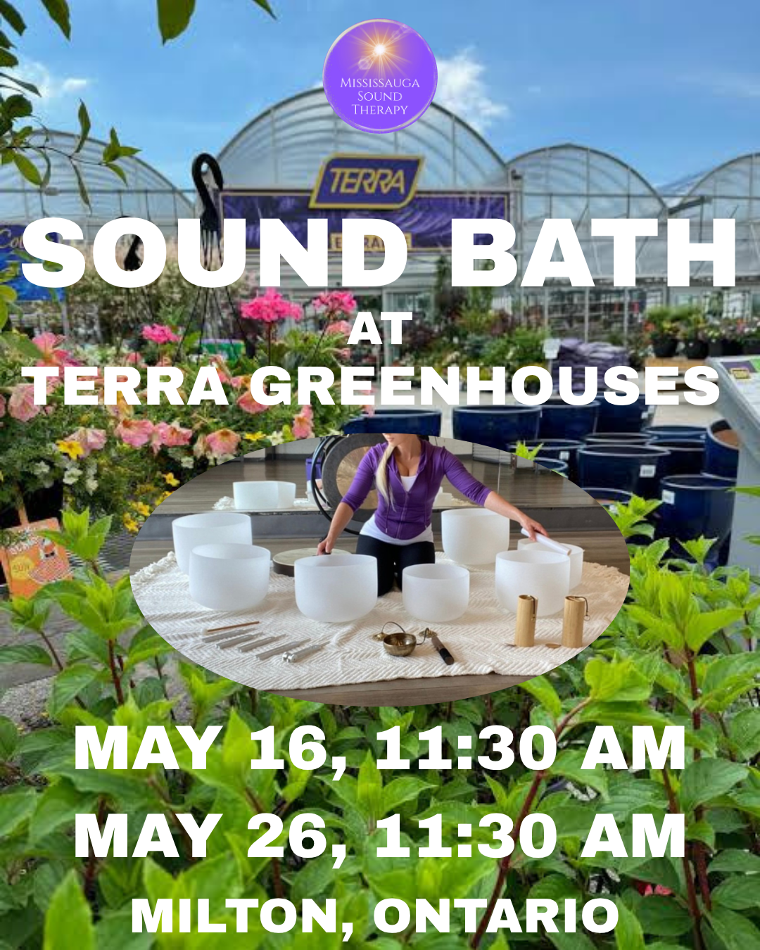 Sound Bath Therapy at TERRA Milton