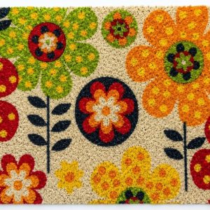 Retro Flowers Mat 18x30"