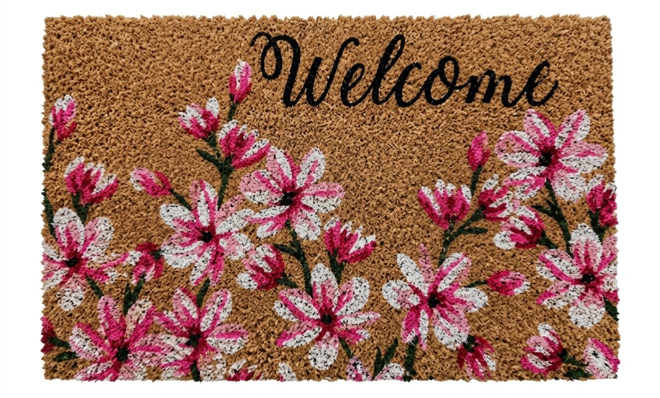 WELCOME Magnolia Mat 18x30"