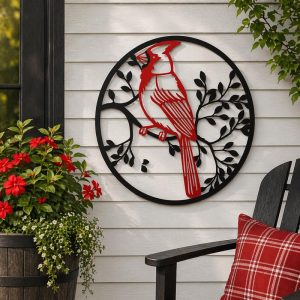 Cardinal Circle Laser Cut