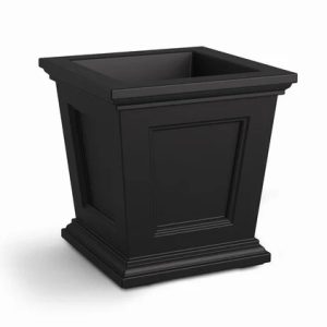 Fairfield 16x16 Square Planter - Black