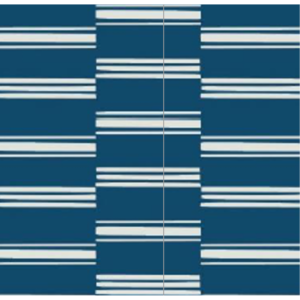Bourke Stripe Moroccan Blue - Polyweave Outdoor Rug product image