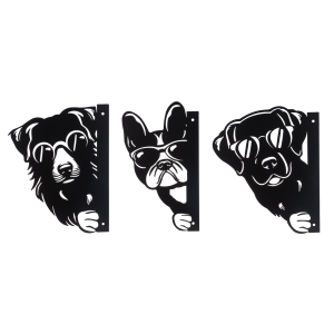 Laser Cut Peeking Dog - 3 Styles to Choose From