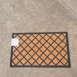 Diagonal Coir Rubber Door Mat 18x30"