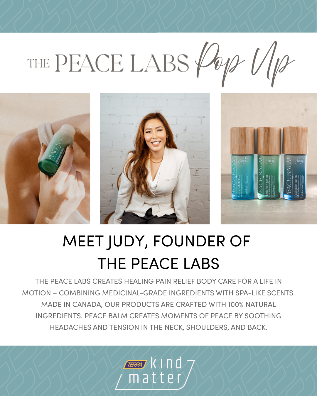The Peace Labs Pop Up at Kind Matter Heartland