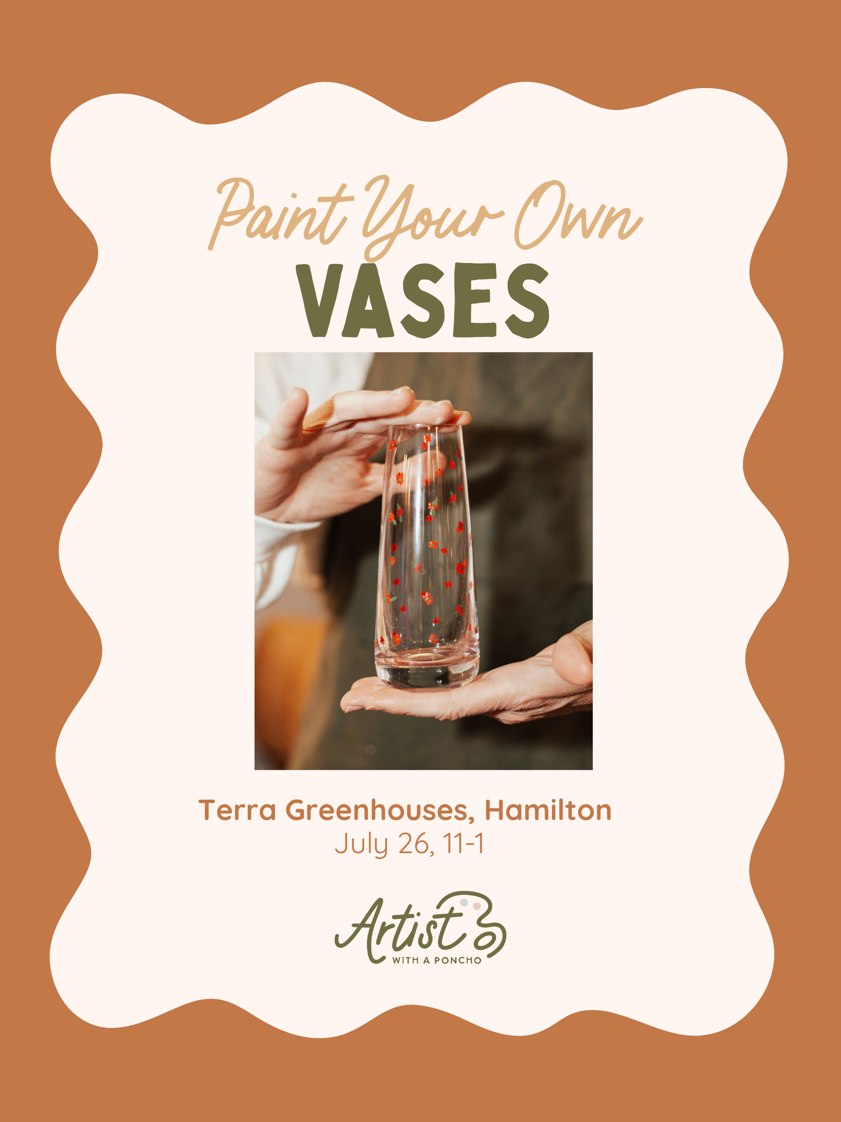 Paint a Glass Vase at TERRA Hamilton