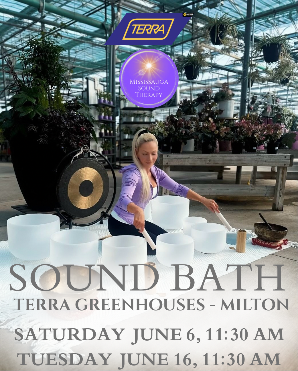 SOLD OUT Sound Bath Therapy at TERRA Milton