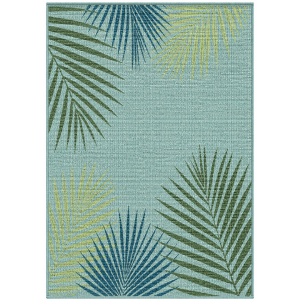 Vibrant Tropical Leaf Polyweave Outdoor Rug product image
