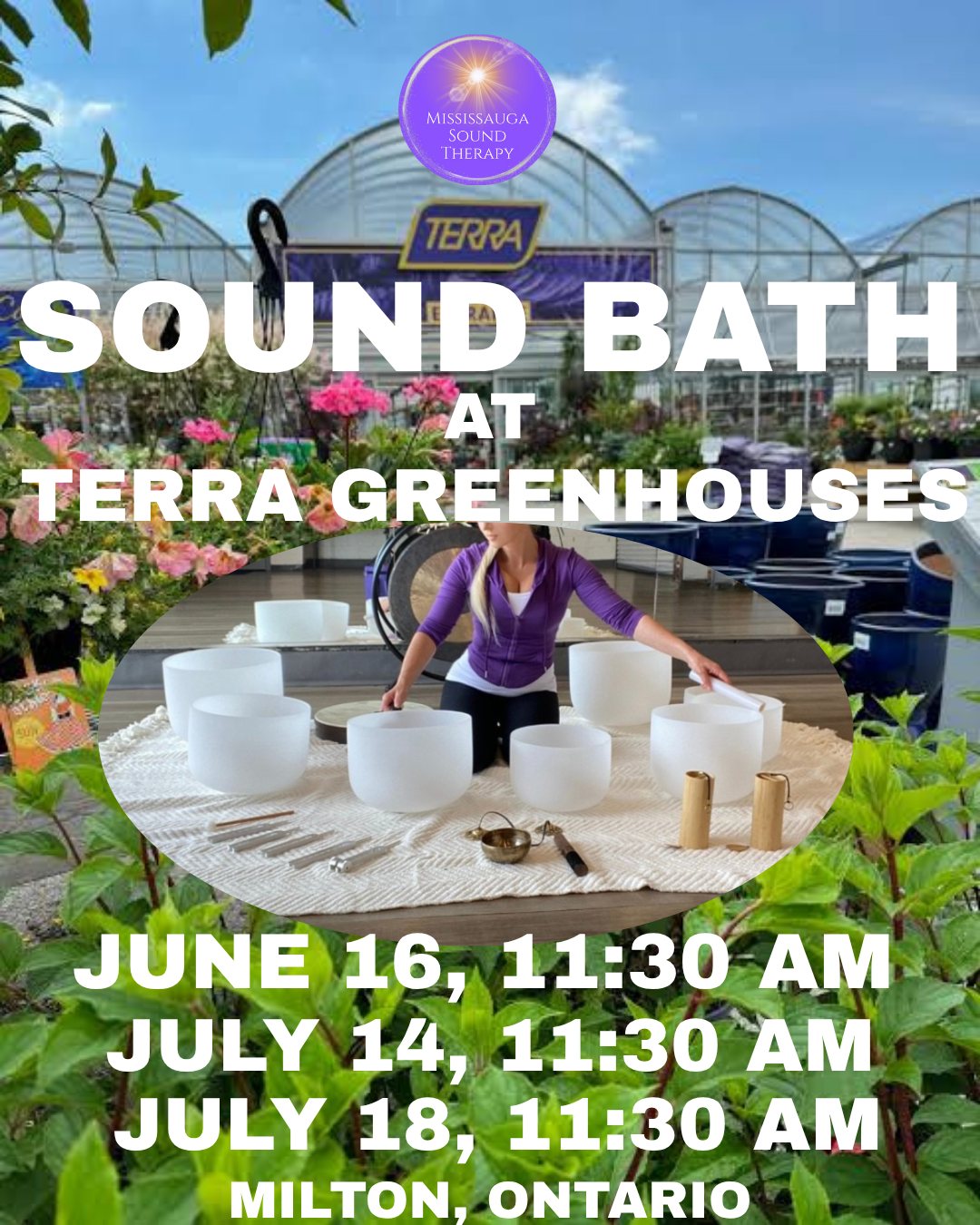 Sound Bath Therapy at TERRA Milton