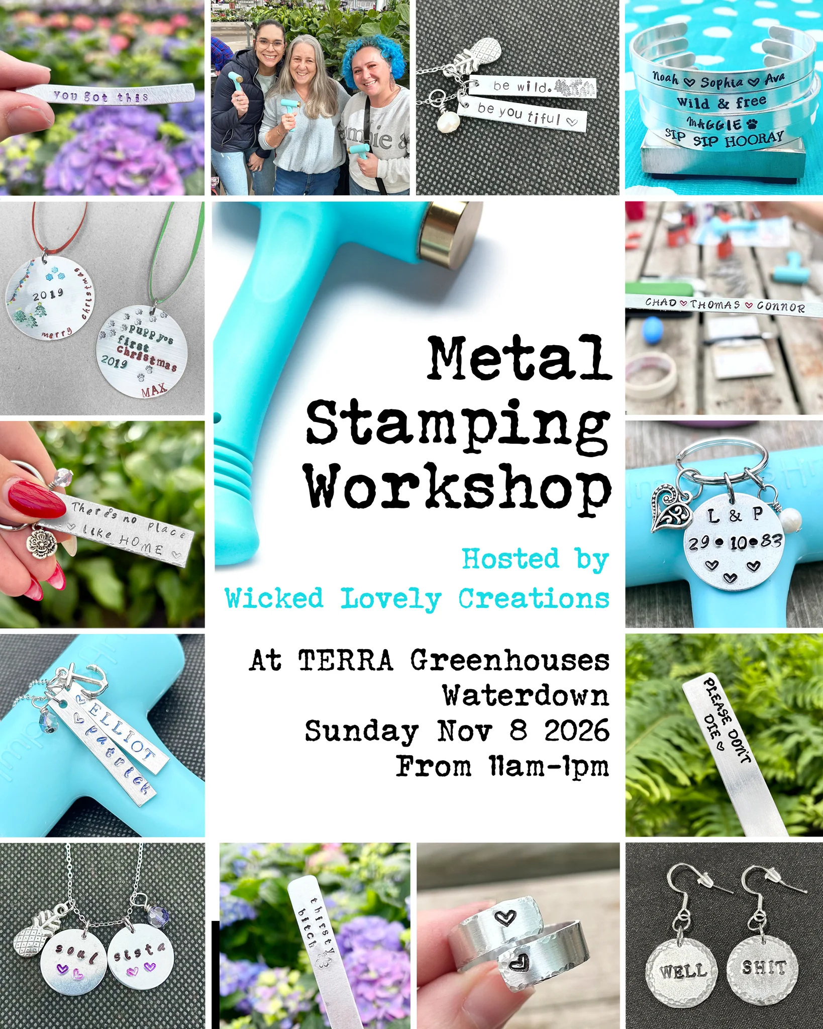 Metal Stamping Workshop at TERRA Waterdown