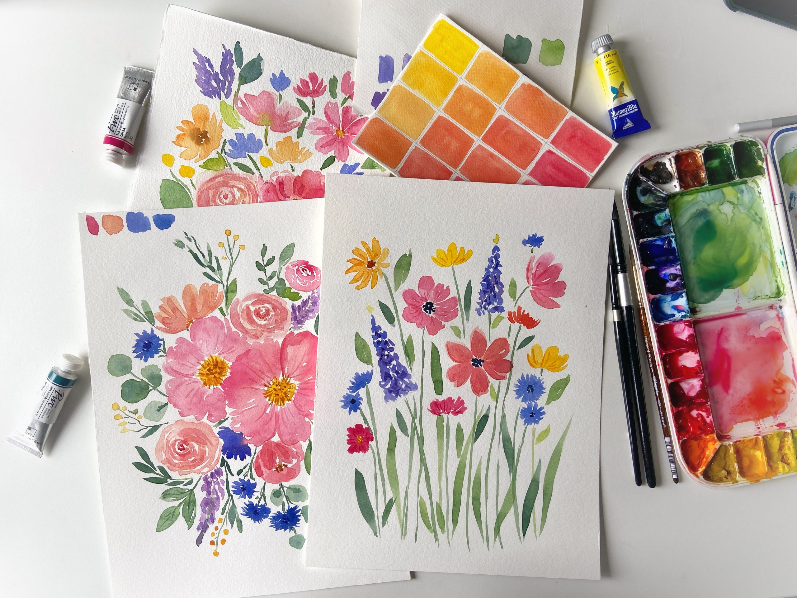 Beginner Watercolour Florals Workshop at Kind Matter Heartland